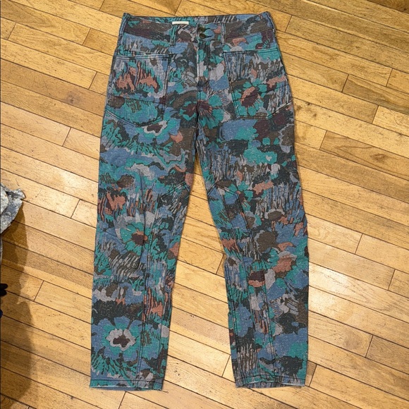 Anthropologie Pants - Anthropologie Pilcro Multicolor Patterned High-Waisted Wanderer Pants